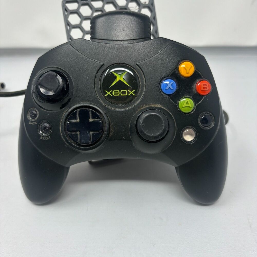Microsoft Original Xbox Controller S Type Black and OEM Memory Card X08-25319